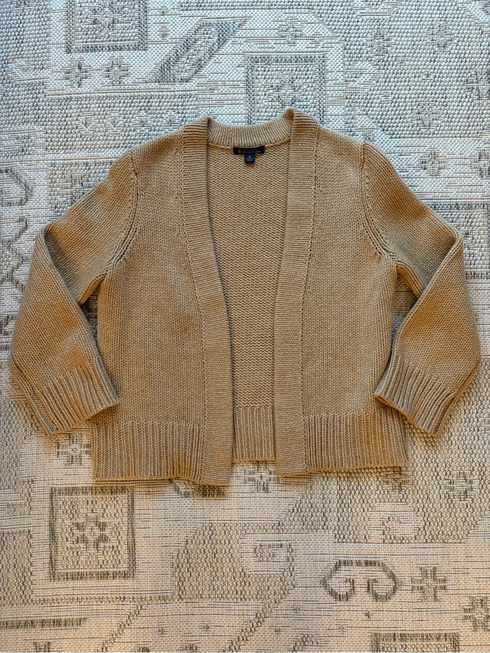 Brooks Brothers Open-Front Cardigan - Tan